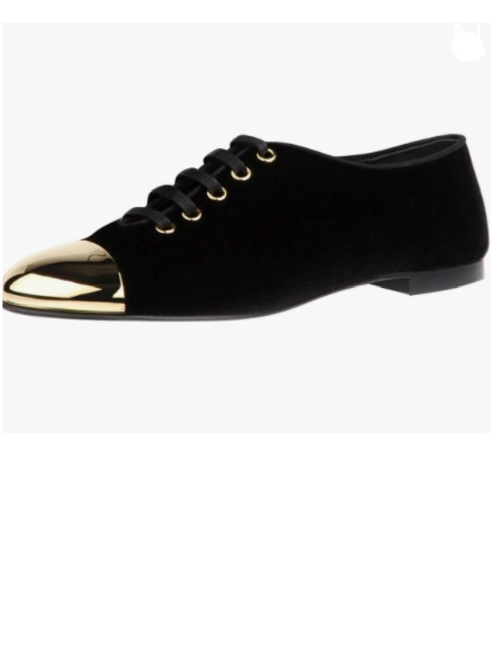 FSJ Black Women Velvet Lace-up Pumps Flat Heel Oxford Shoes Cap Toe Comfort Shoe